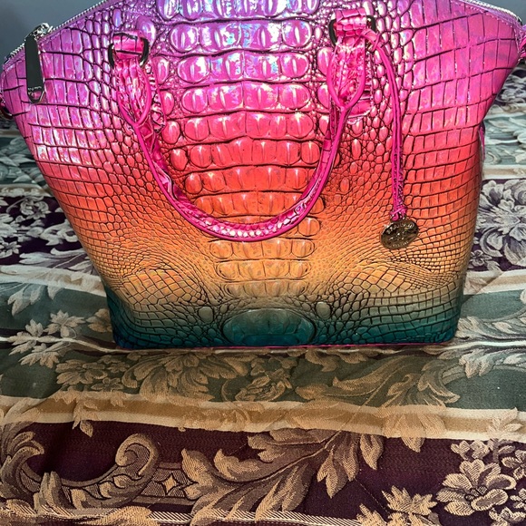 NWT, Brahmin Large Duxbury Satchel-Horizon Ombre Melbourne Bag #2 - Picture 8 of 9